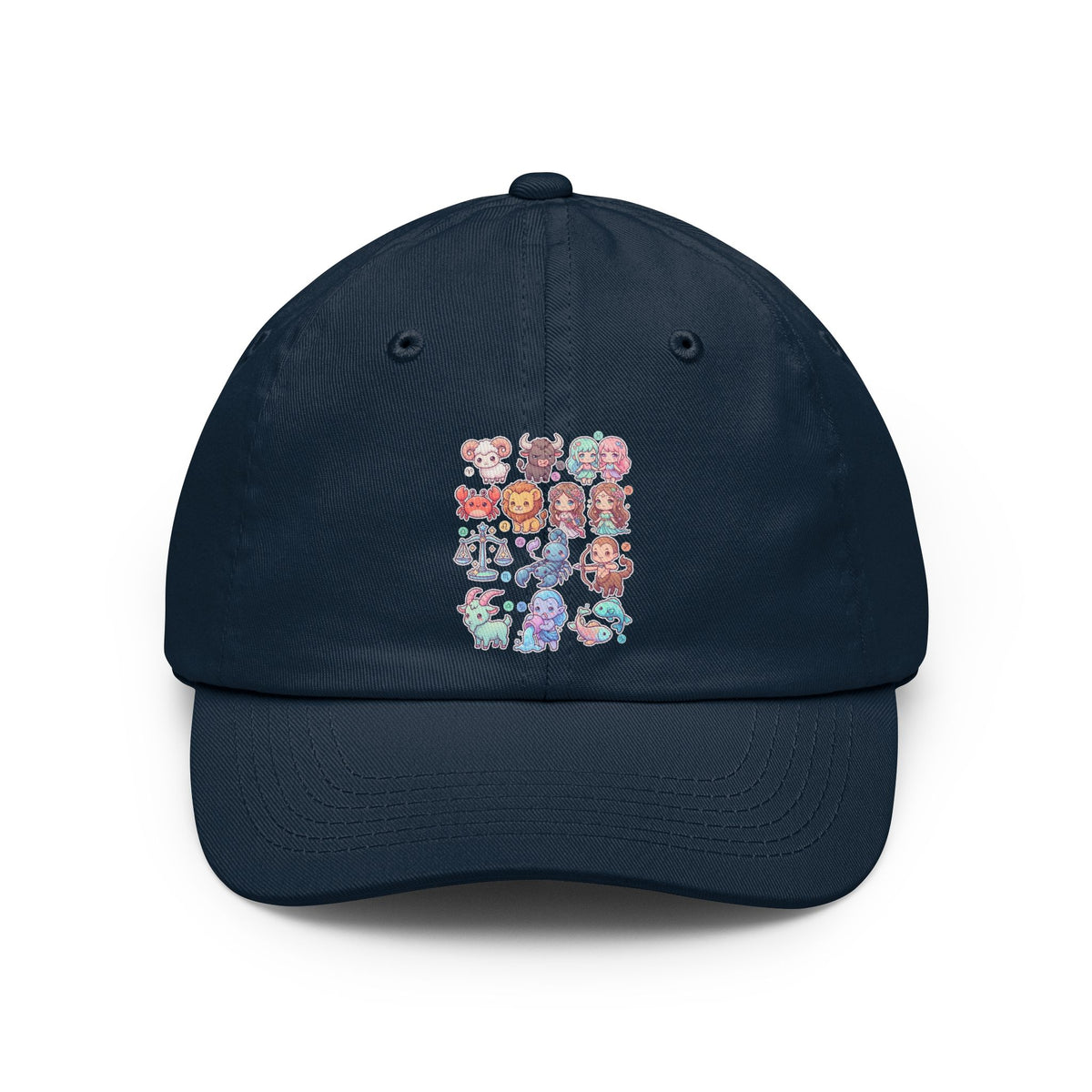 Color: Navy | Cute Chibi Zodiac Dad Hat