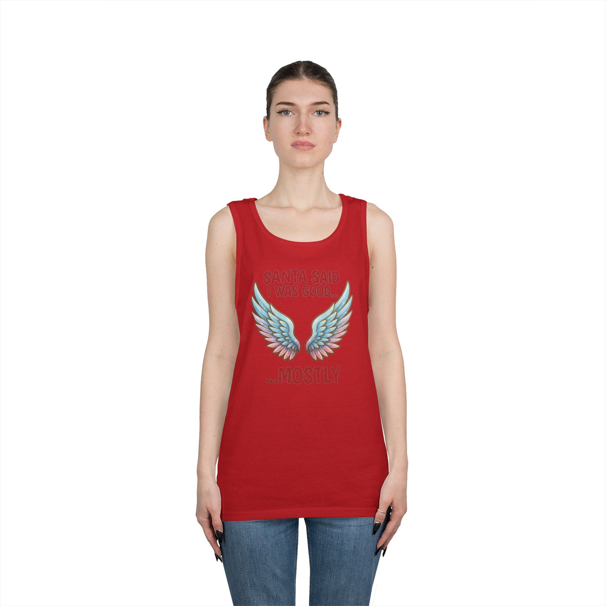 Color: Red | Santa Said I Was Good Tank Top