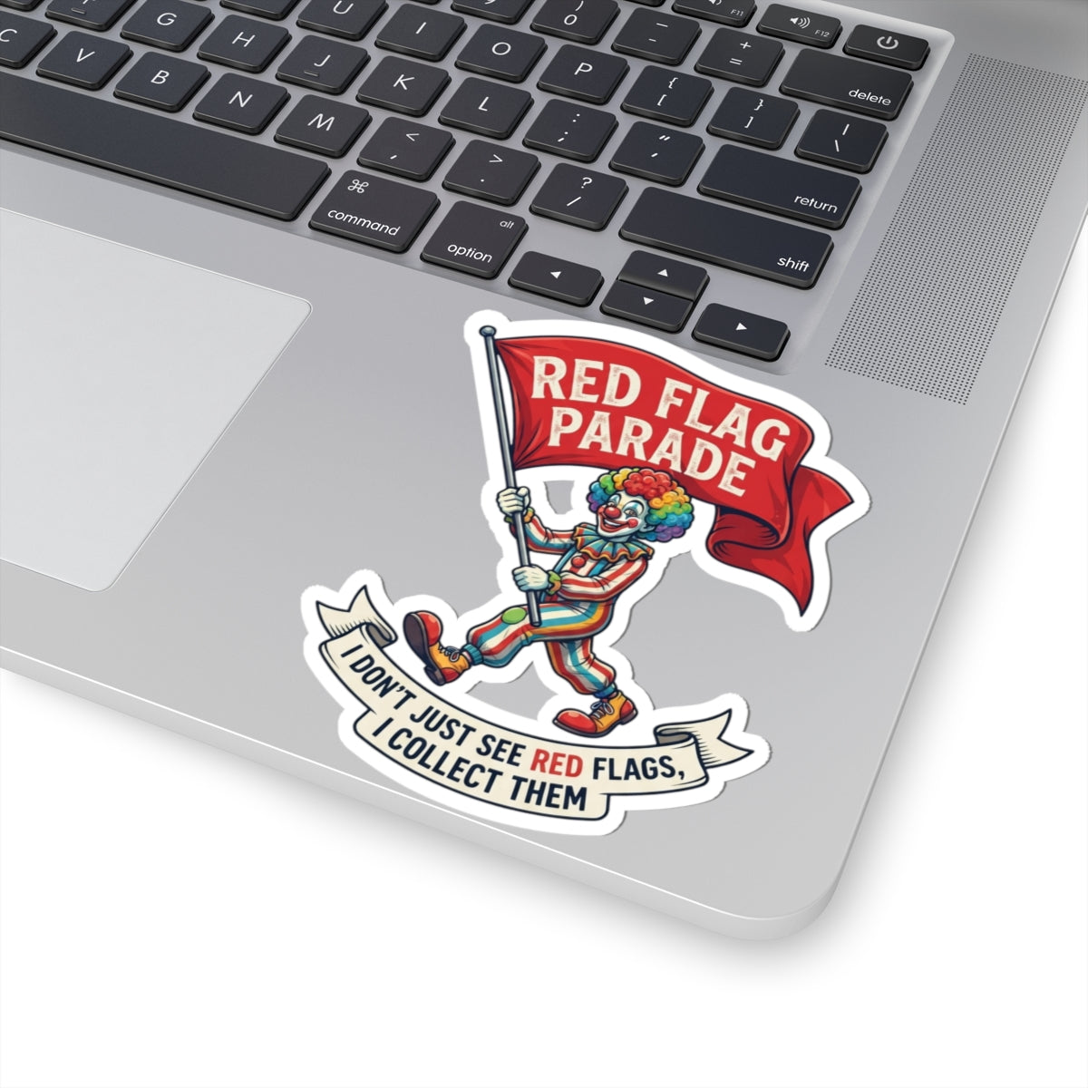 "Red Flag Parade" Sticker — Main