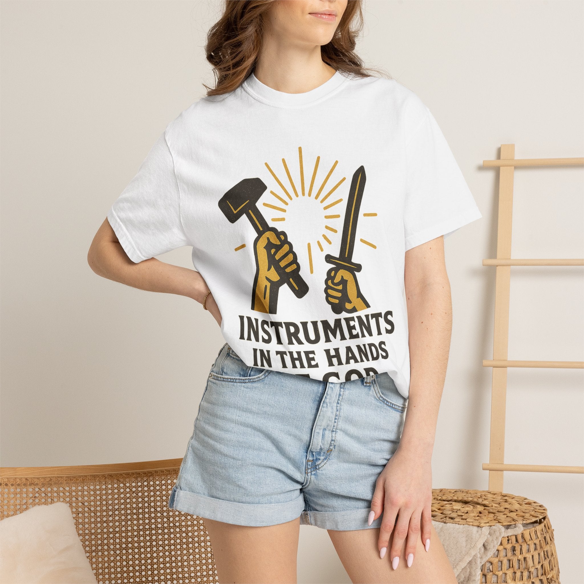 "Instruments in the Hands of God" Unisex Garment-Dyed T-shirt