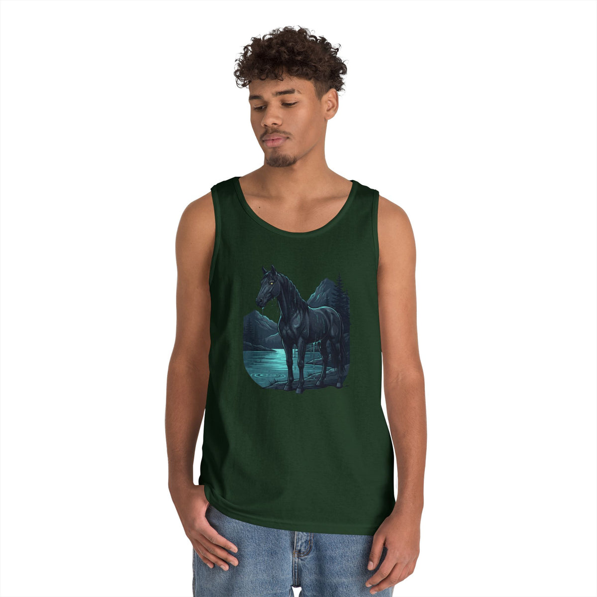 Color: Forest Green | Kelpie (Scottish Folklore) Tank Top