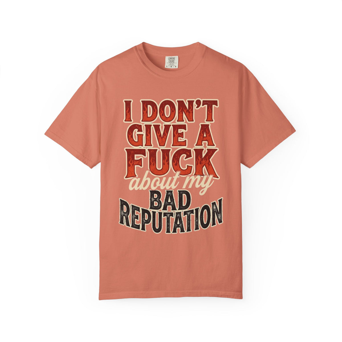 Color: Terracotta | Bad Reputation Unisex Garment-Dyed Tee
