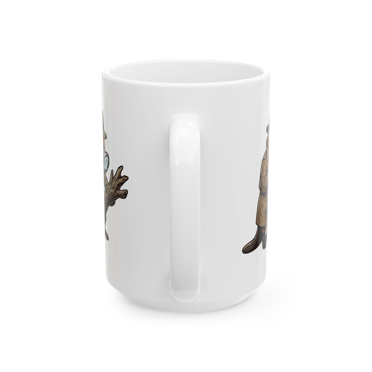 "I Know Hard Wood" White Ceramic Mug — Graphic
