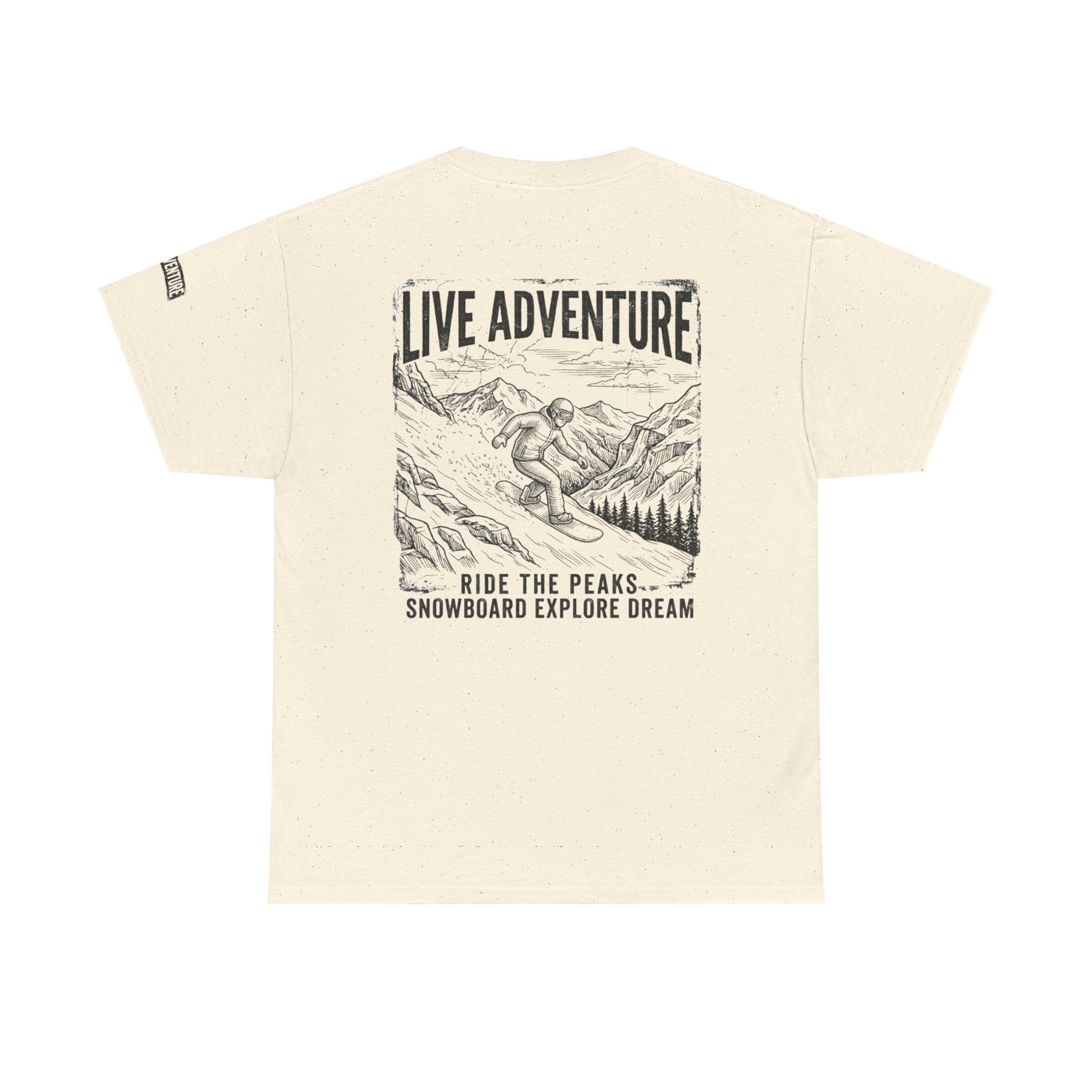 "Live Adventure - Snowboard" Premium Graphic Tee