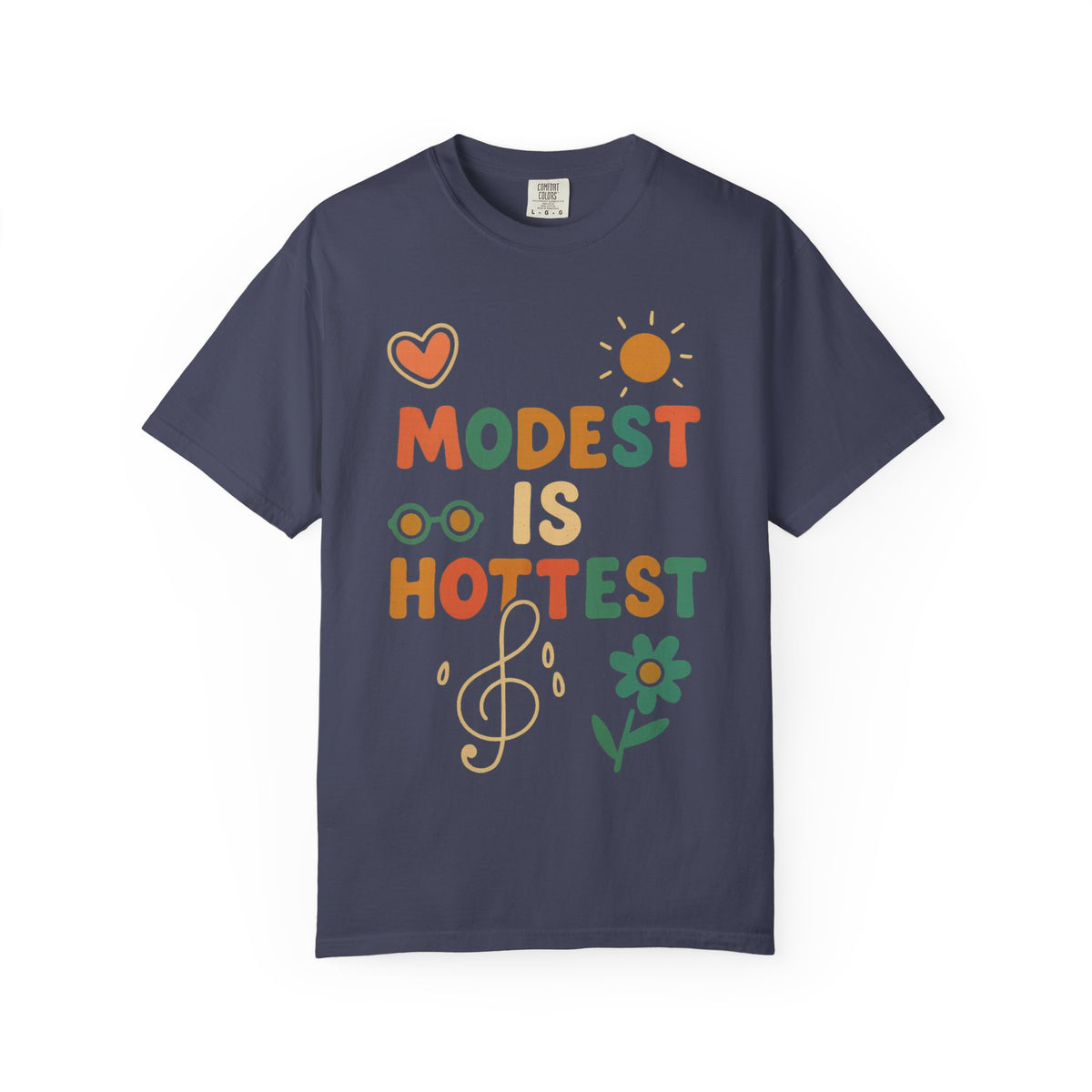 Color: Denim | Modest is Hottest Unisex Garment-Dyed T-shirt