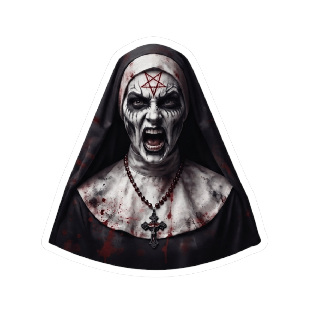 "Naughty Nun" Sticker