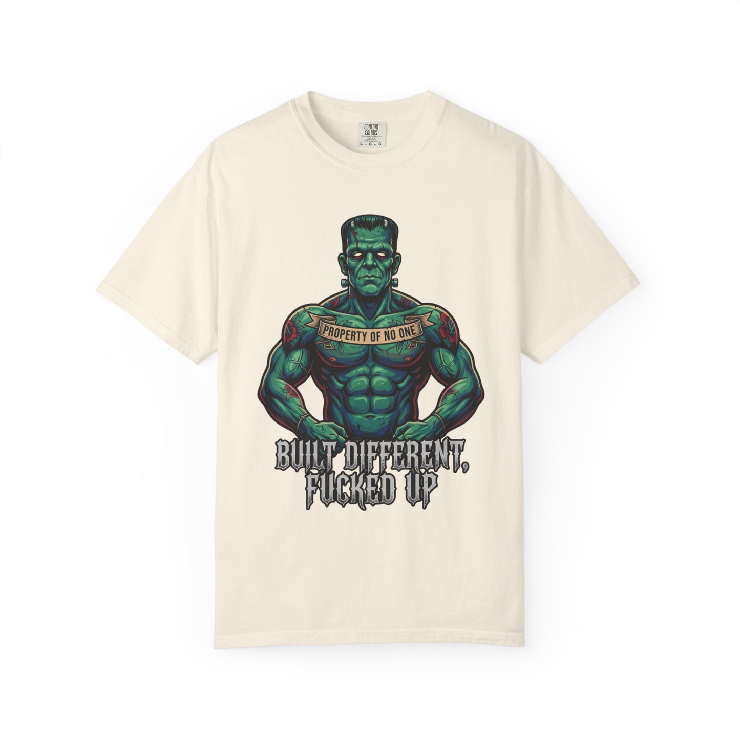 "Built Different" Unisex Garment-Dyed Tee