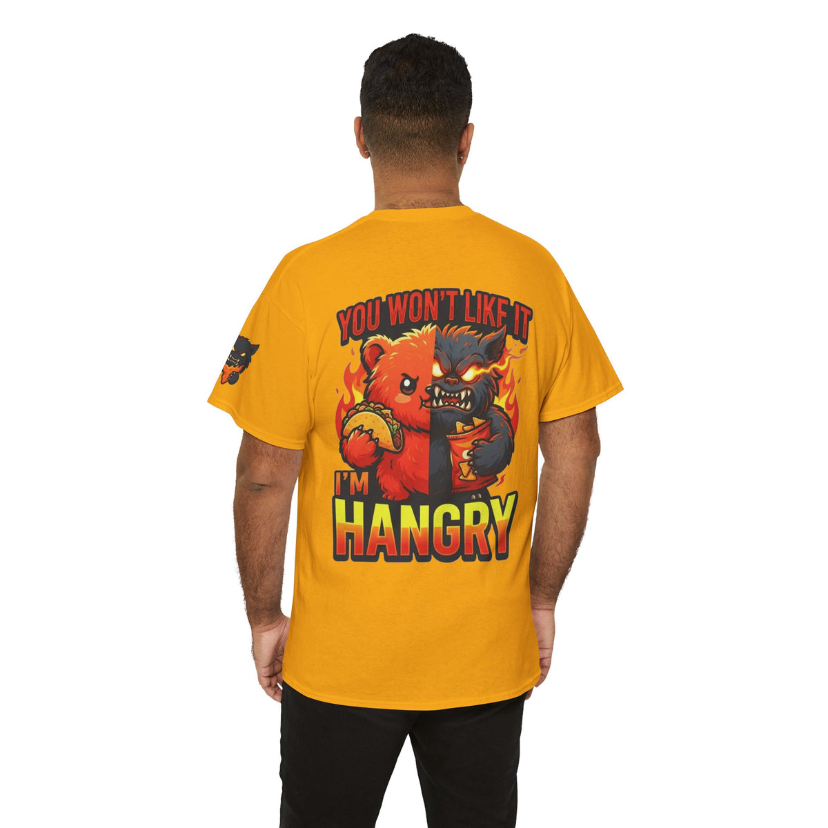 Color: Gold | You Won't Like It I'm Hangry Premium Graphic Tee