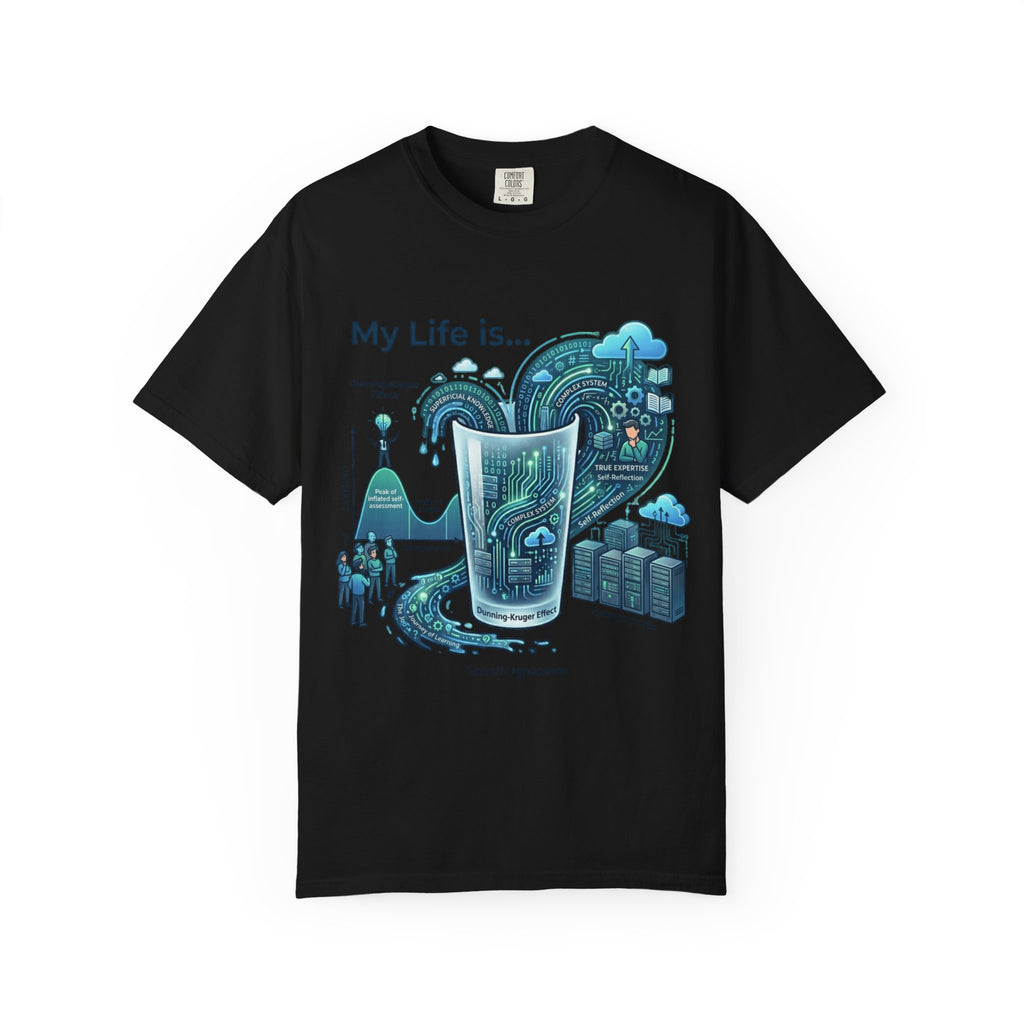 "Dunning Kruger" Unisex Garment-Dyed T-shirt