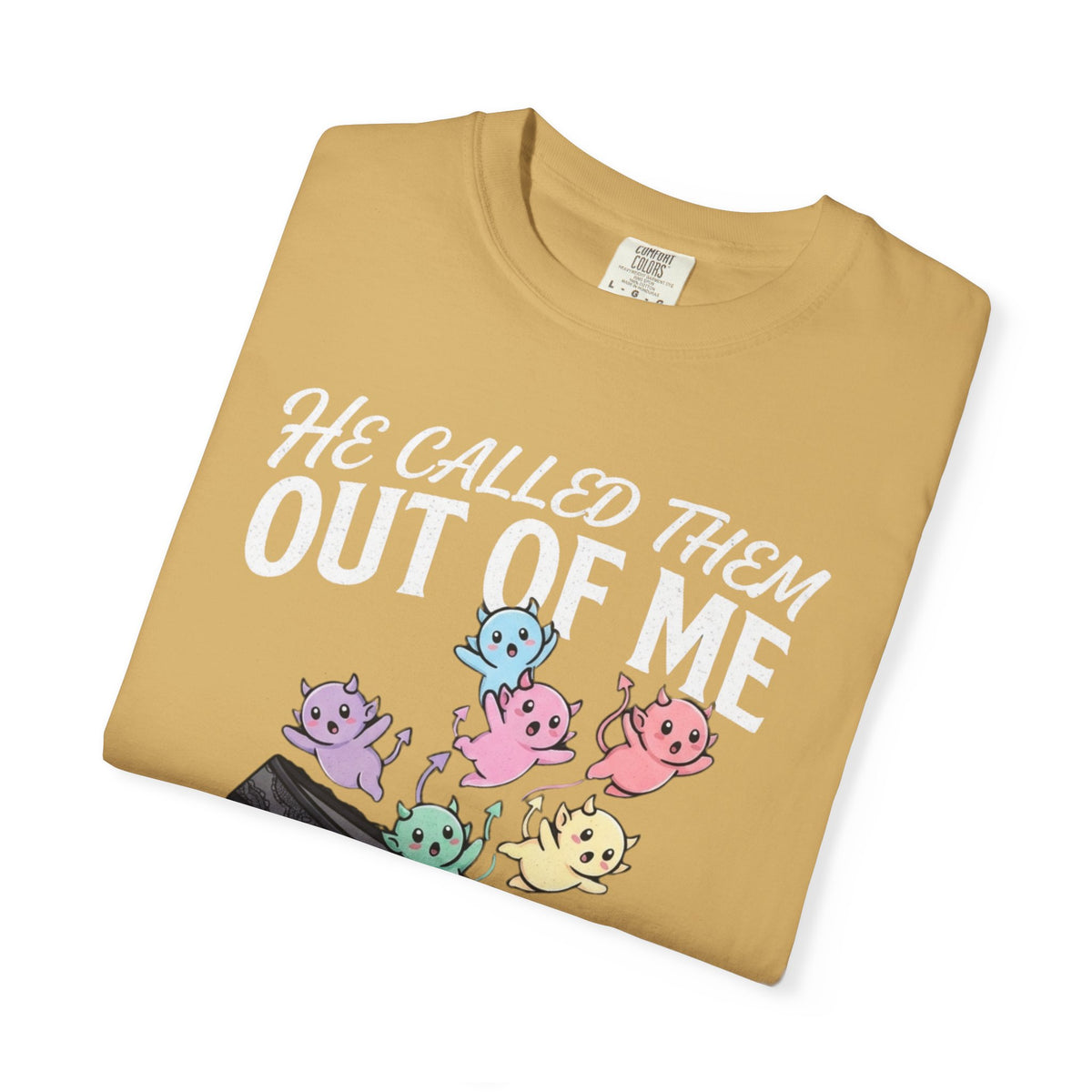 "Good Book Series He Called Them Out Of Me" Unisex Garment-Dyed Tee
