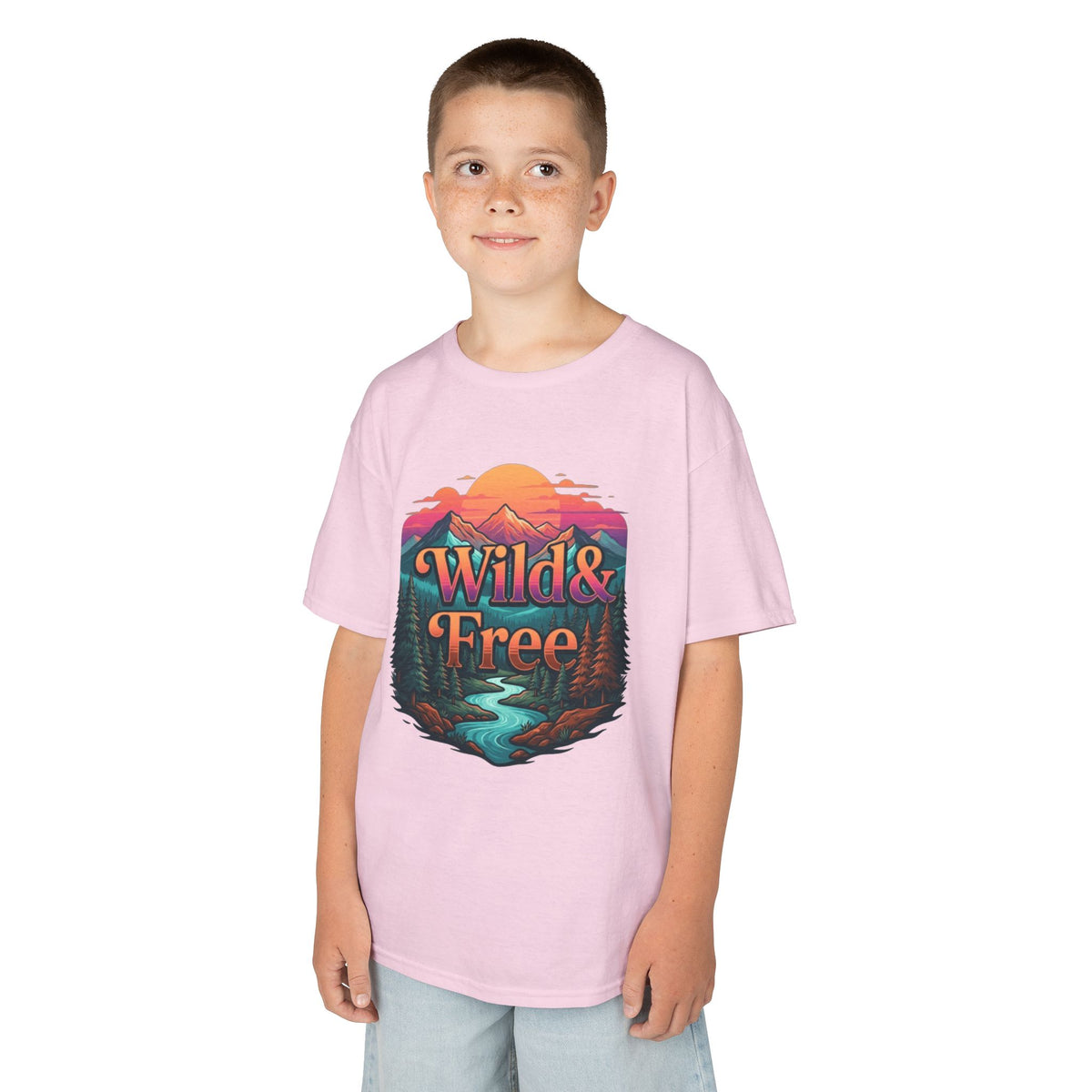 Color: Light Pink | Wild & Free Kids Tee