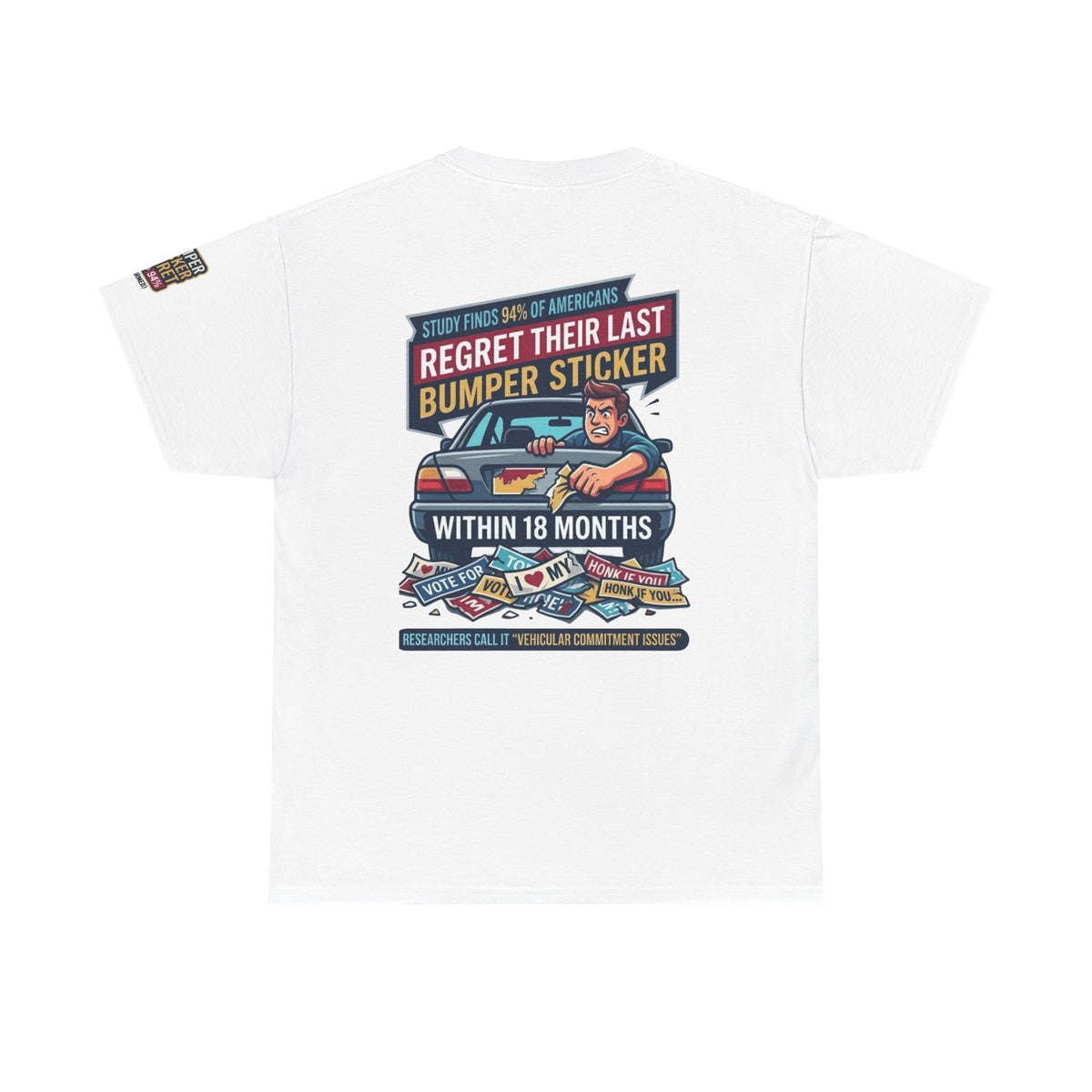 "Bumper Sticker Regret" Premium Graphic Tee
