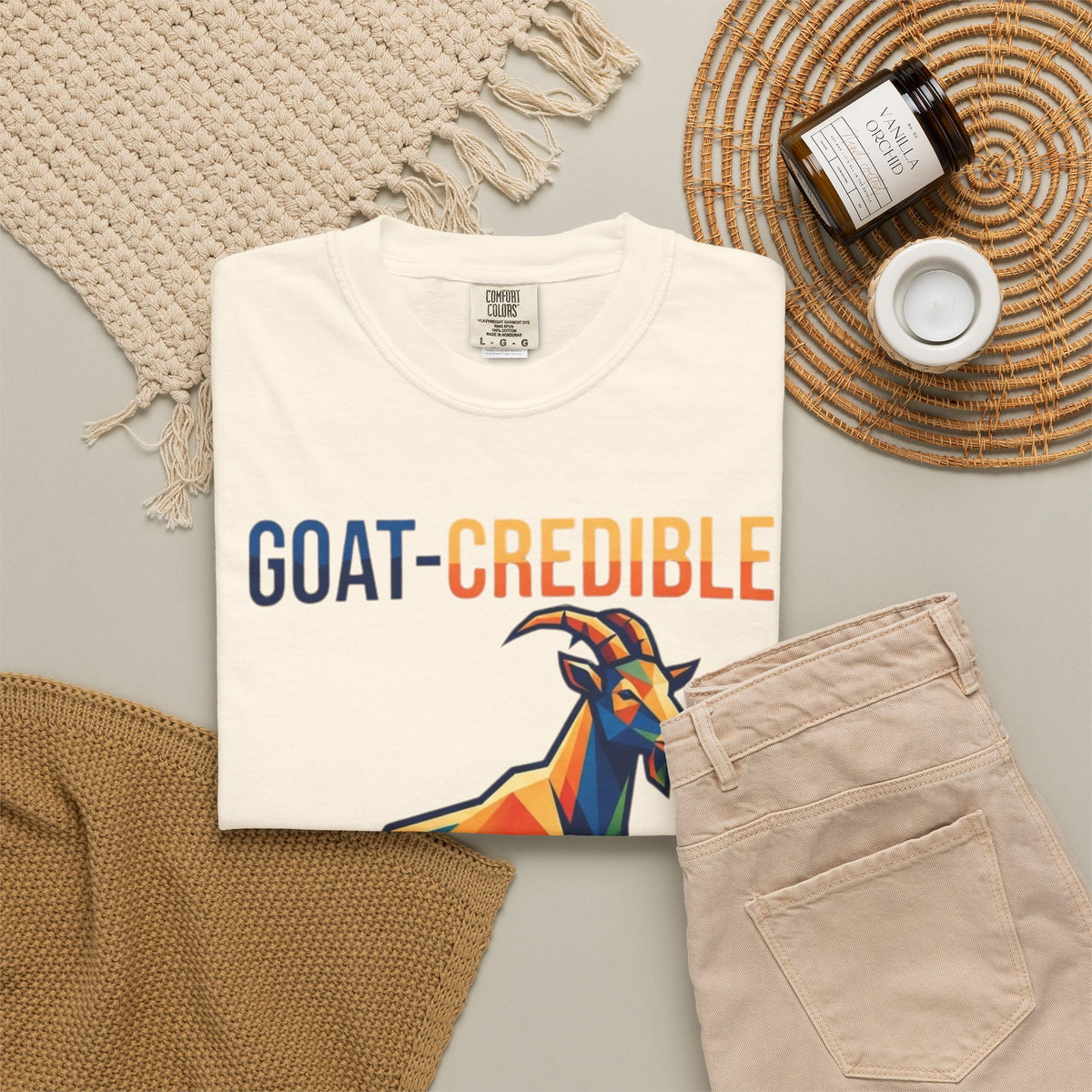 "Goat Credible" Unisex Garment-Dyed Tee