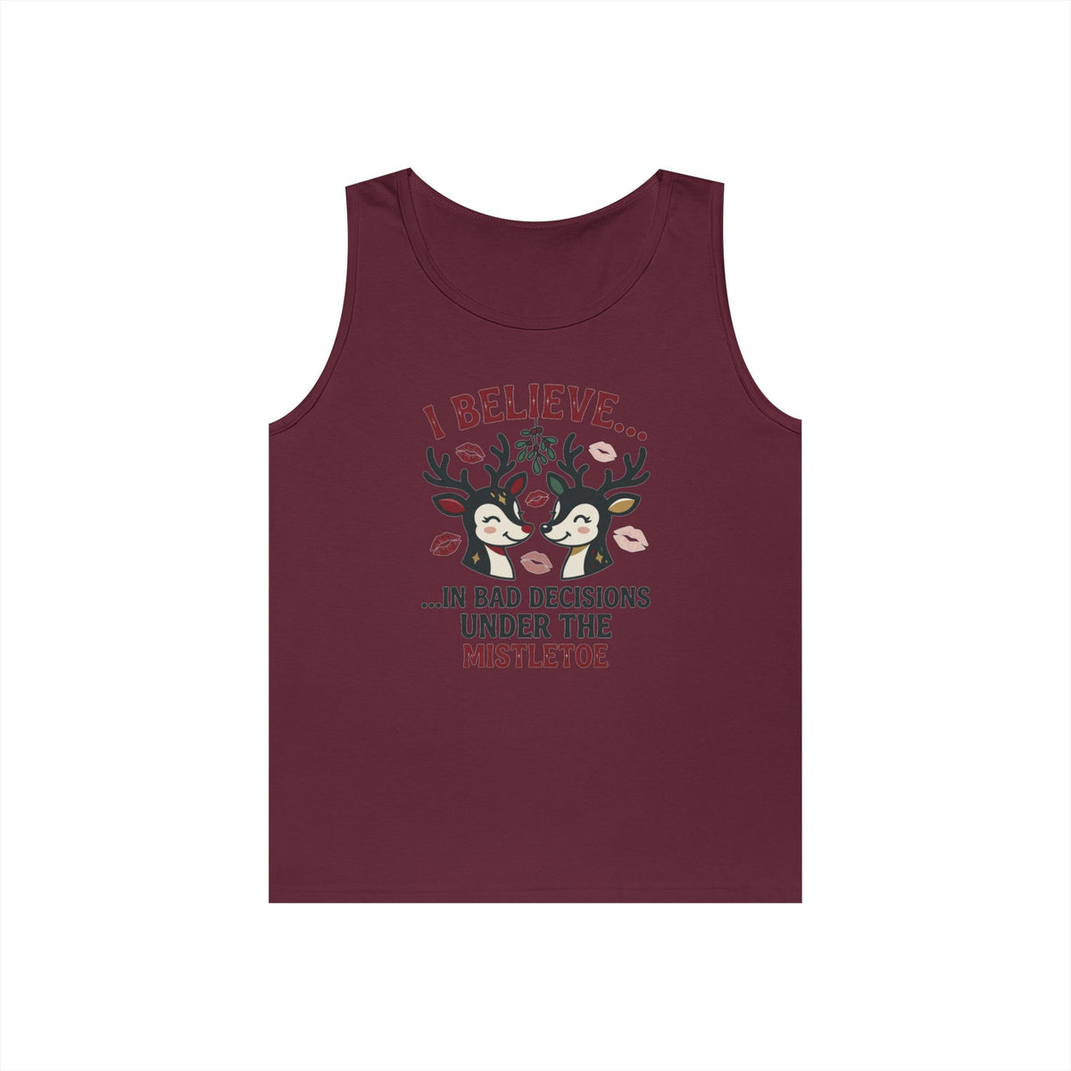 "Bad Decisions Under the Mistletoe" Tank Top