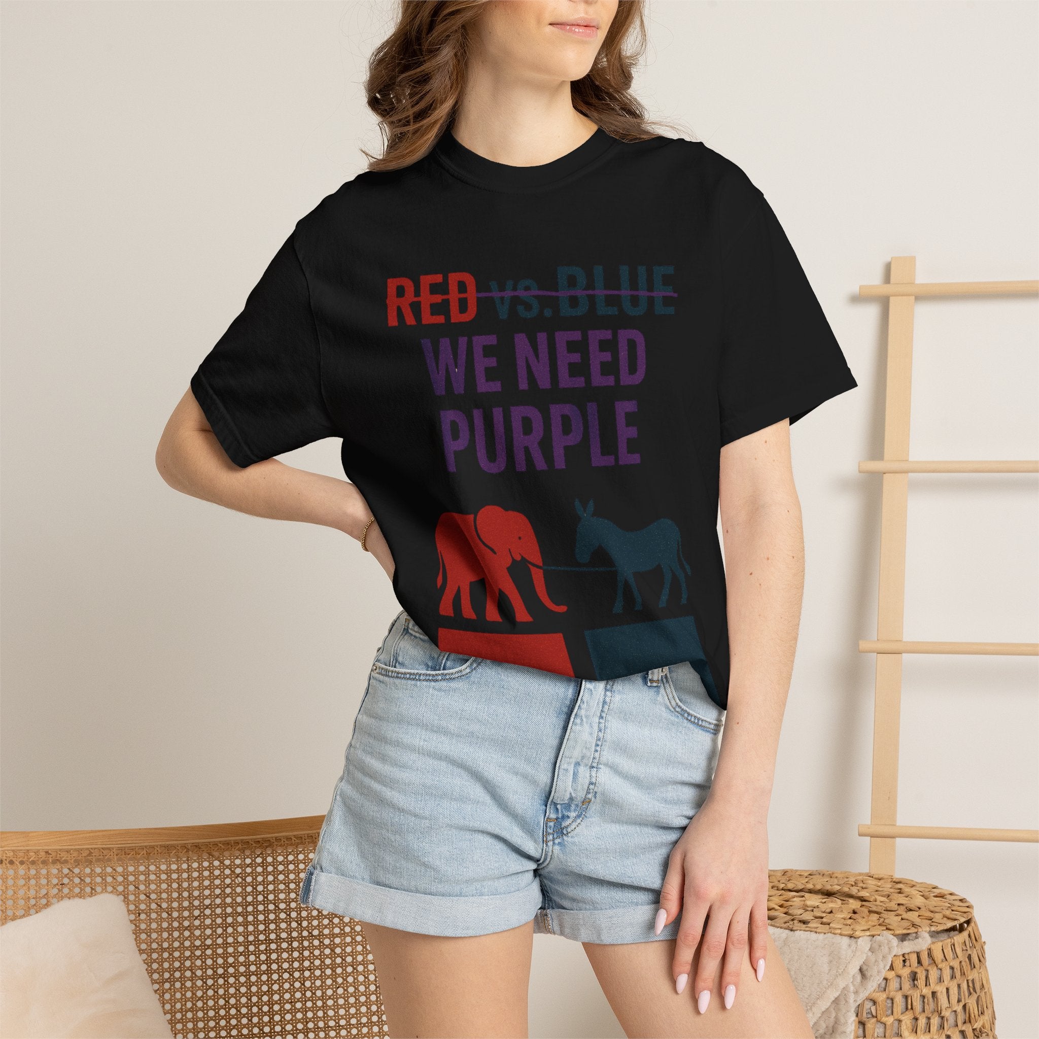"he Lesser Evil Election" Unisex Garment-Dyed T-shirt
