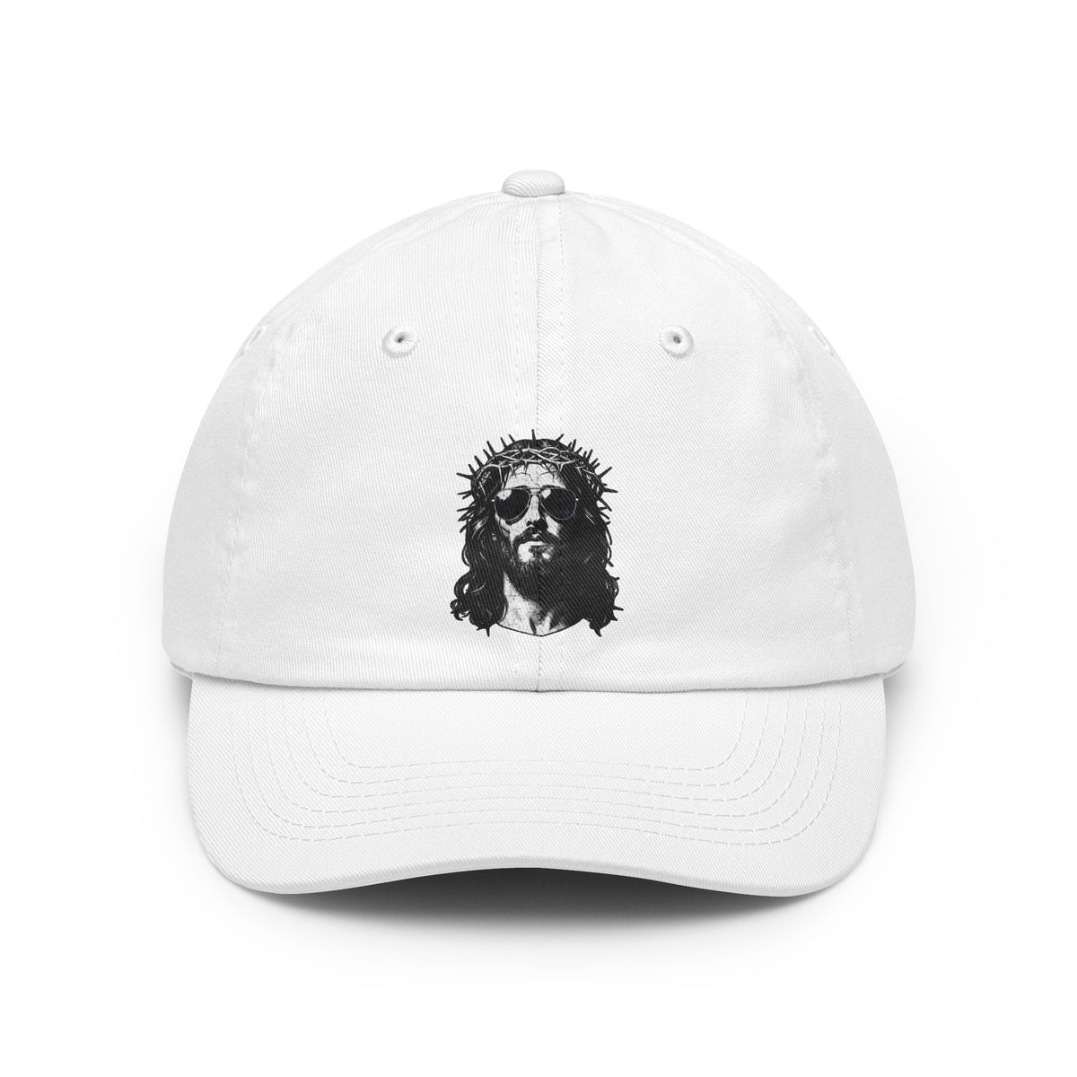 Color: White | Good Book Series - Son of A Virgin Dad Hat — Graphic