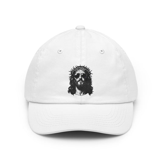 Color: White | Good Book Series - Son of A Virgin Dad Hat — Graphic