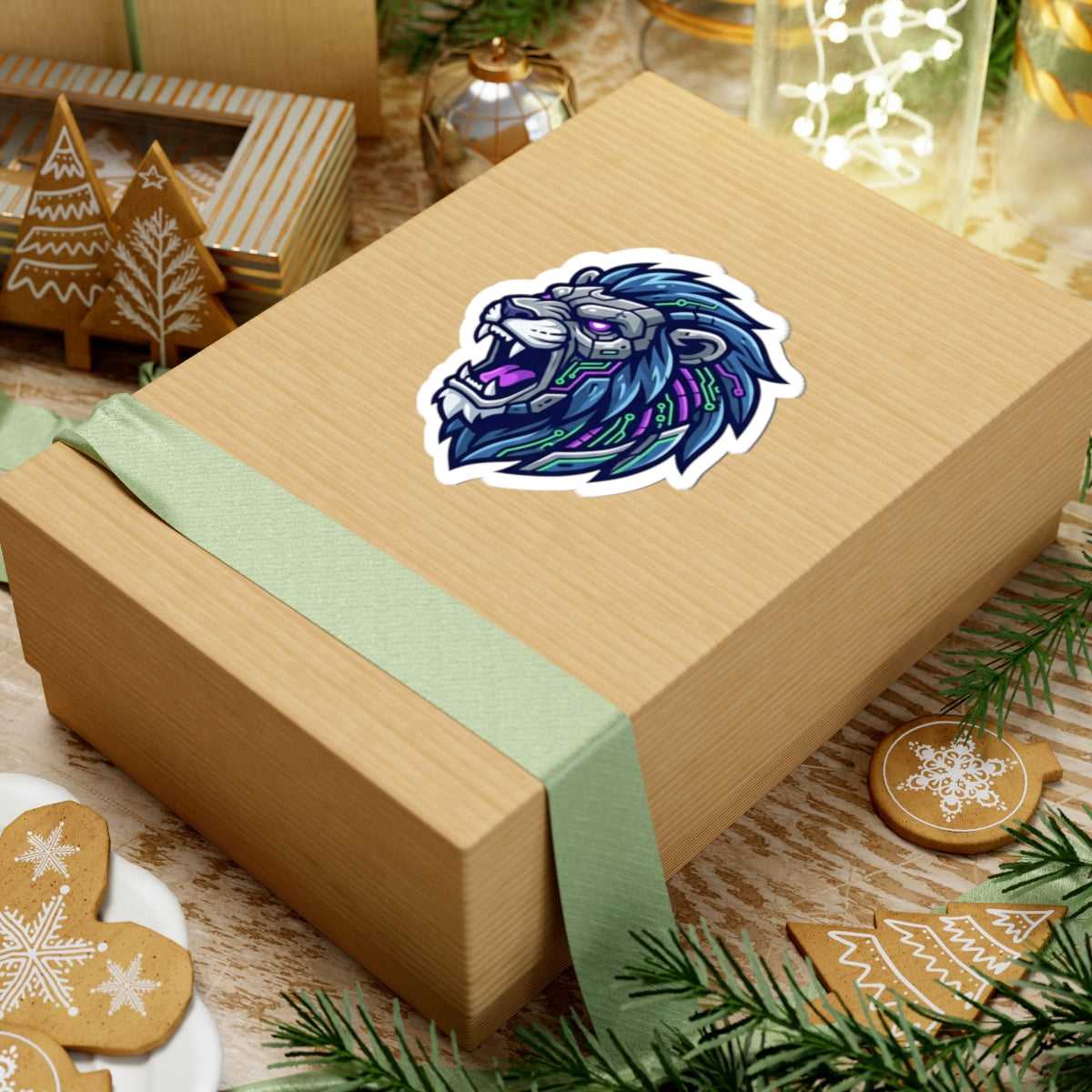 "Cyber Lion" Sticker