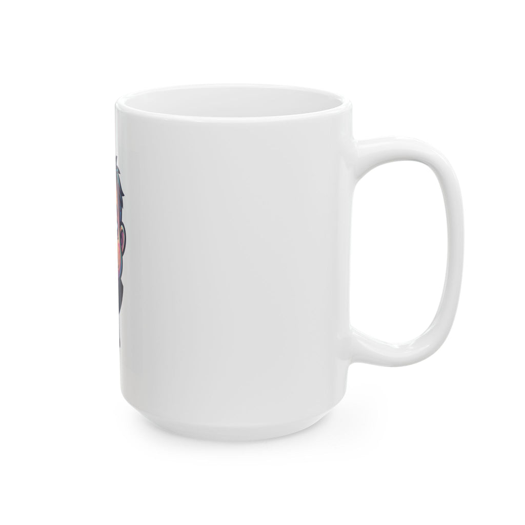 "Forgive Me Father Too Much Candy" White Ceramic Mug — Graphic