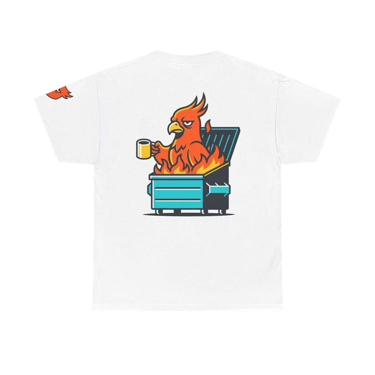 Color: White | Dumpster Fire Premium Graphic Tee