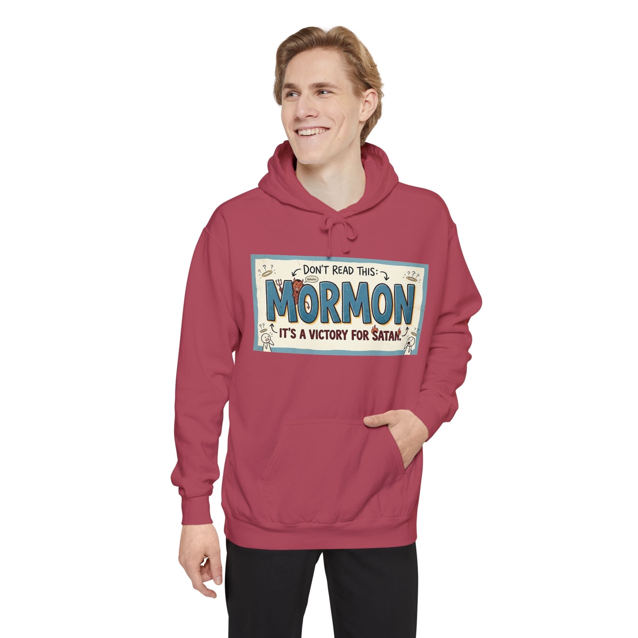 Devil's Dictionary: Mormon Edition | Garment-Dyed Hoodie — AttitudeShirts
