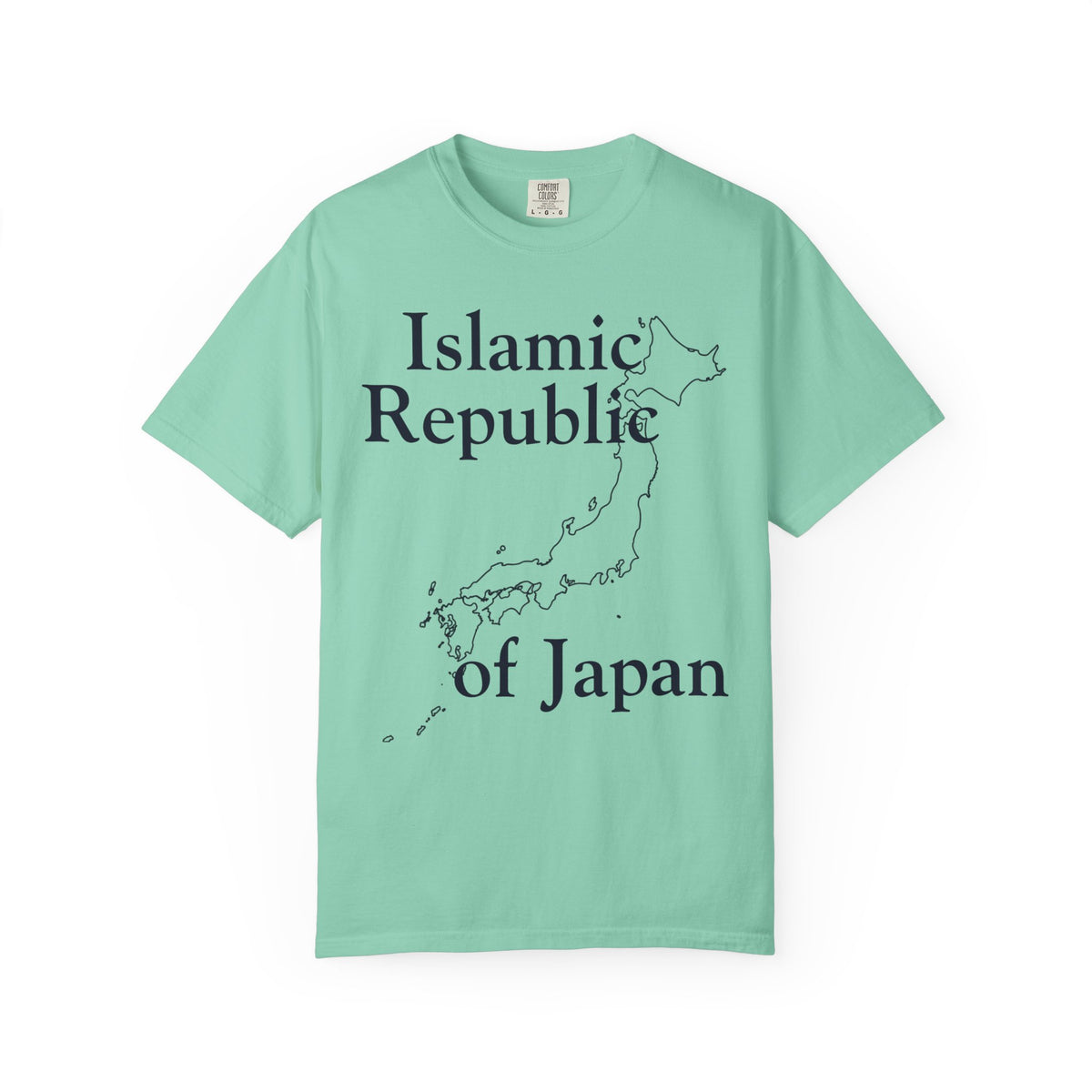 Color: Island Reef | Islamic Republic of Japan Unisex Garment-Dyed Tee