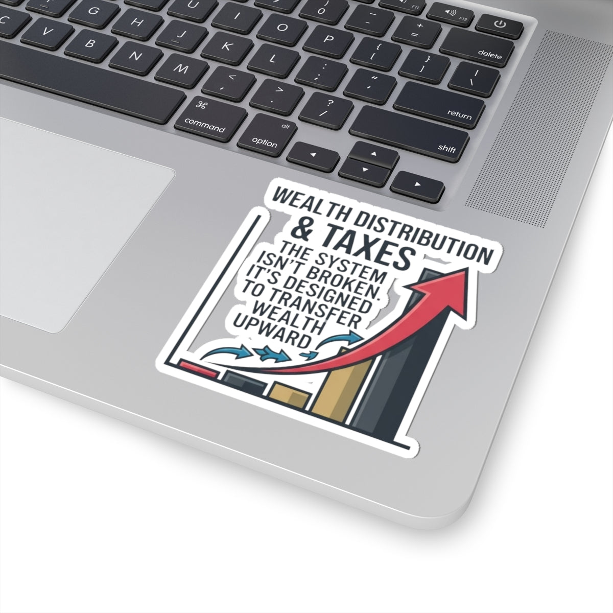"Protest Series - Follow The Money" Sticker — Main