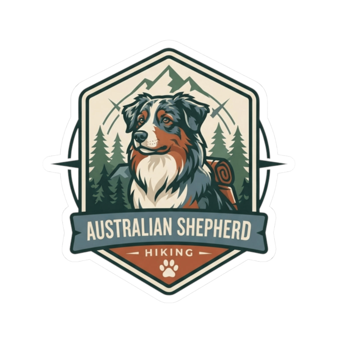 "Australian Sheperd" Sticker — Main