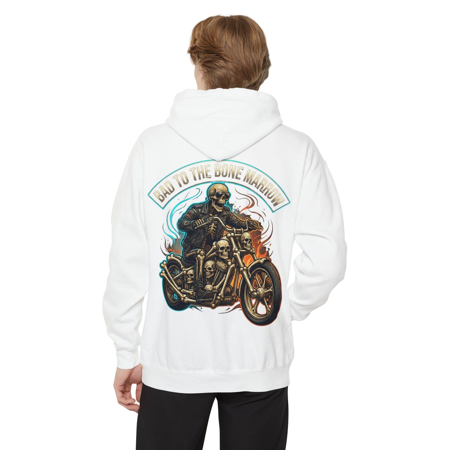 "Bad to the Bone Marrow" Garment-Dyed Hoodie