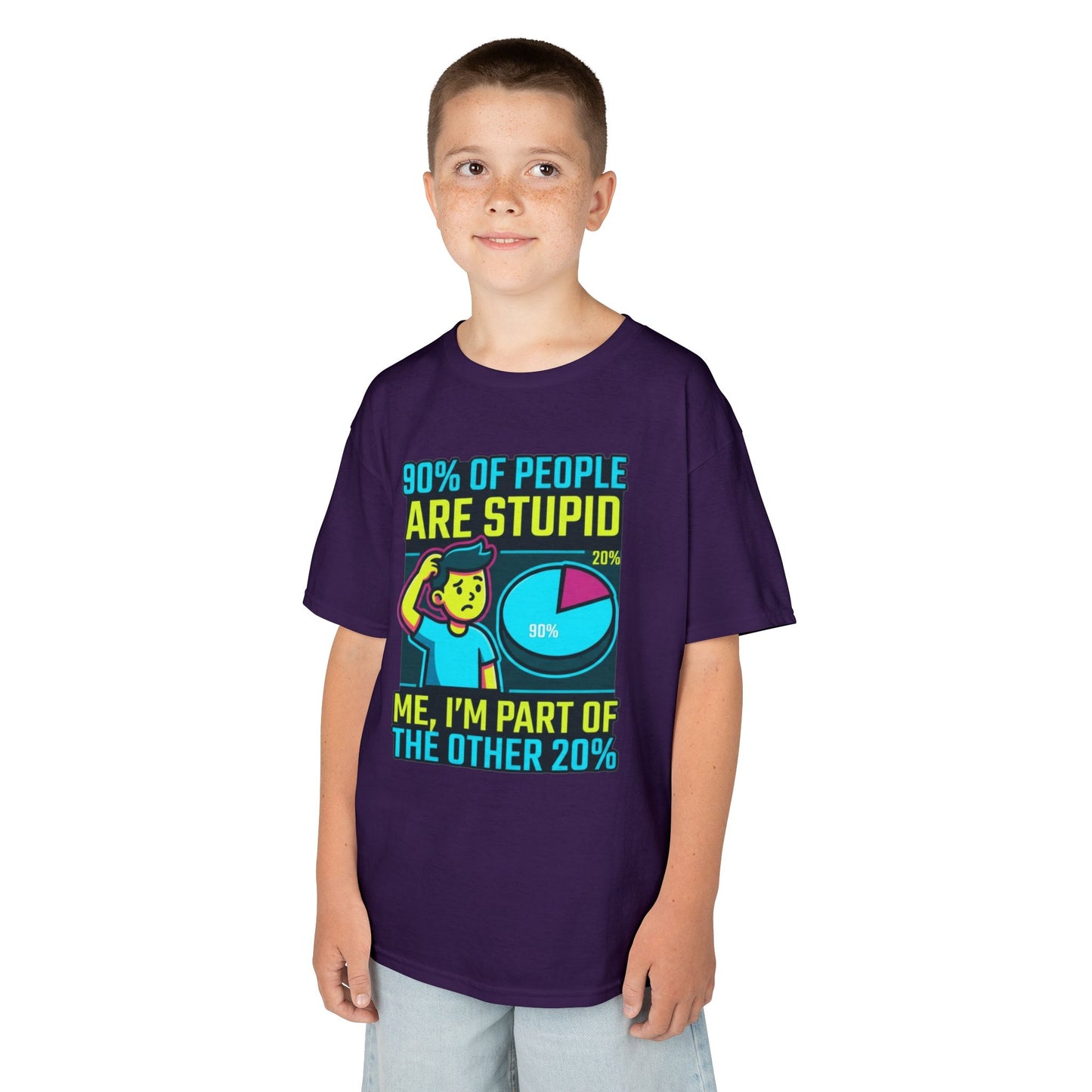 "90% Of People Are Stupid" Kids Tee
