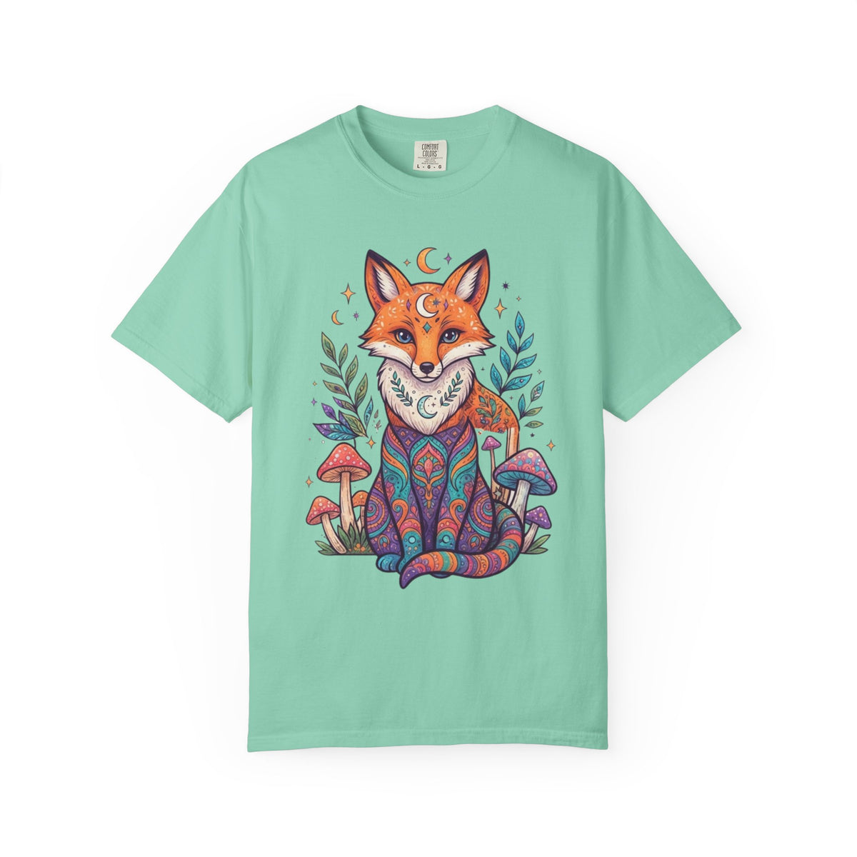 "Hippy Fox" Unisex Garment-Dyed Tee