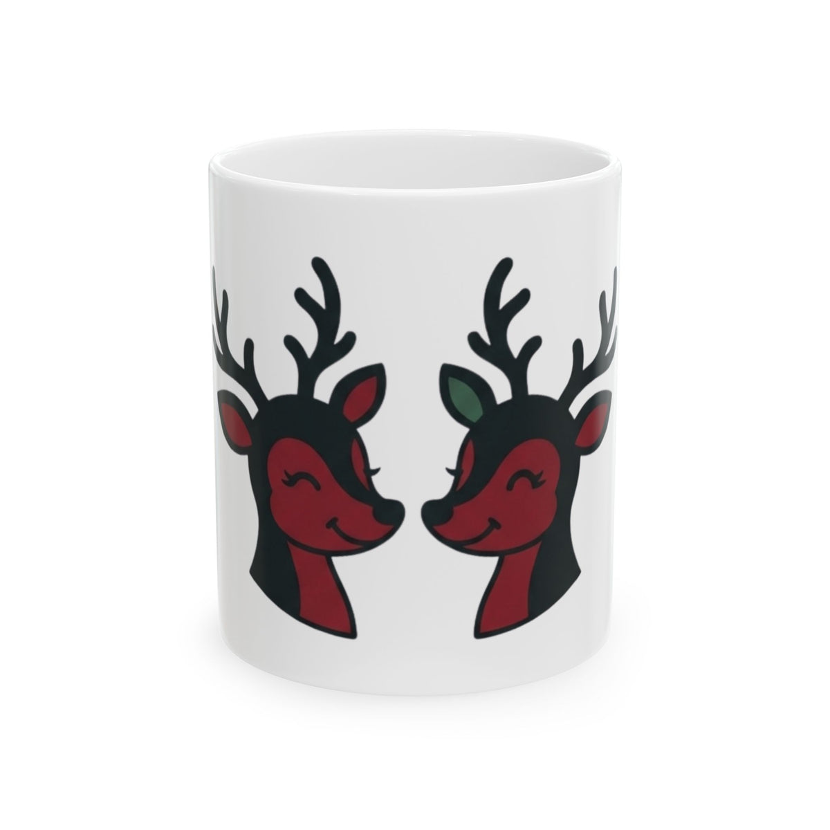 "Bad Decisions Under the Mistletoe" White Ceramic Mug — Graphic