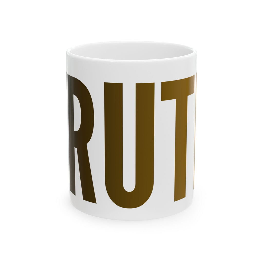 "Trump Honest Truth" White Ceramic Mug — Graphic
