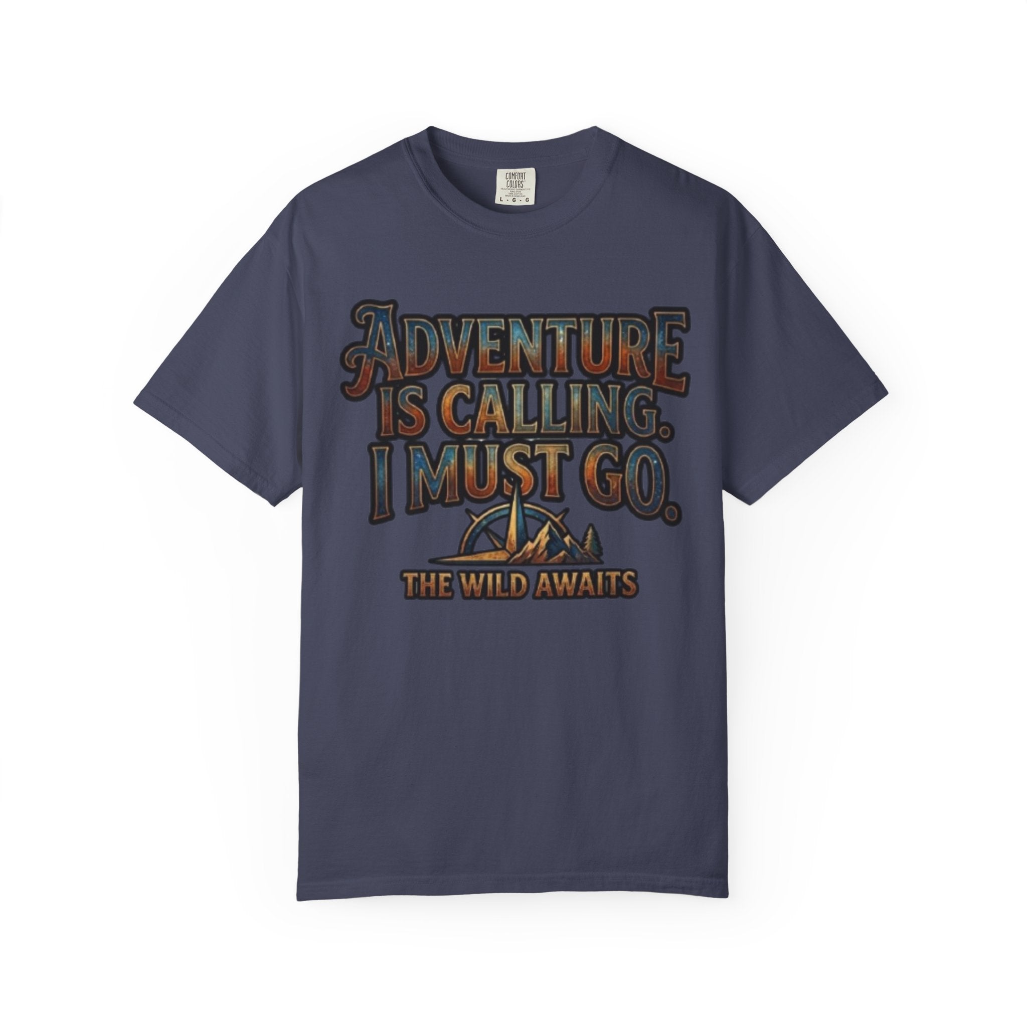 "Adventure is Calling" Unisex Garment-Dyed Tee