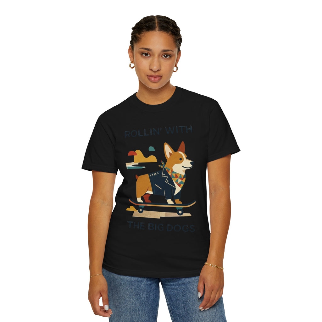 "With the Big Dogs" Unisex Garment-Dyed Tee