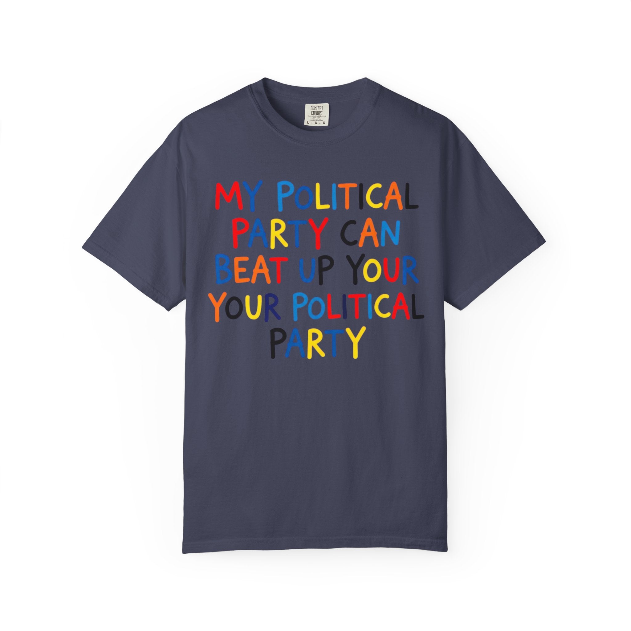 "Political Parties" Unisex Garment-Dyed Tee