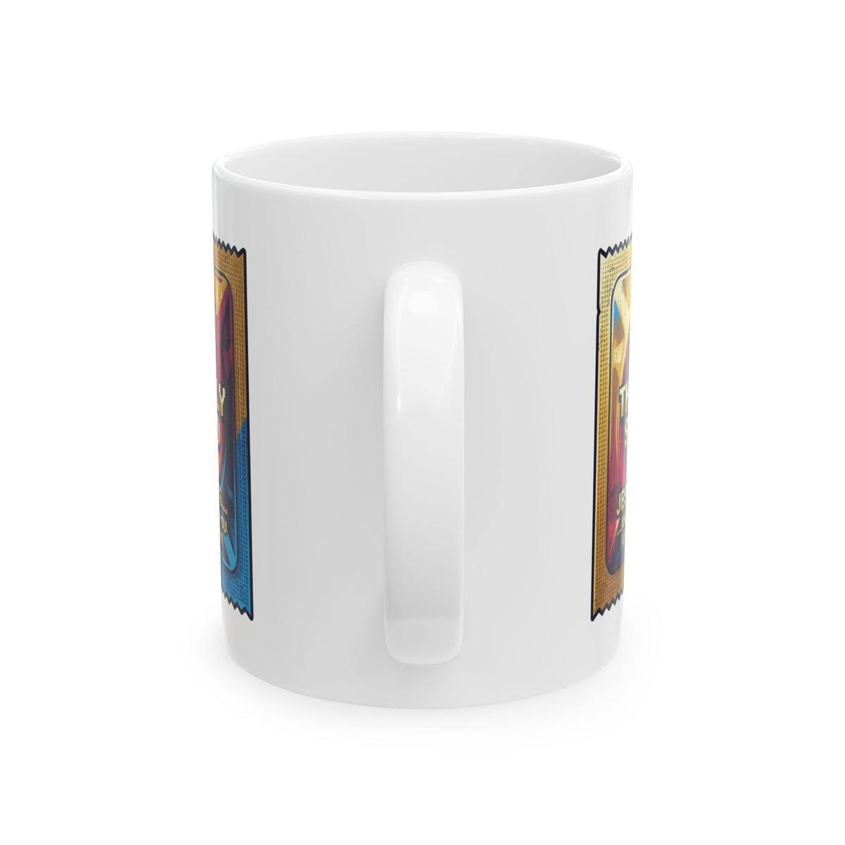 "Good Book Series The Holy Shield" White Ceramic Mug