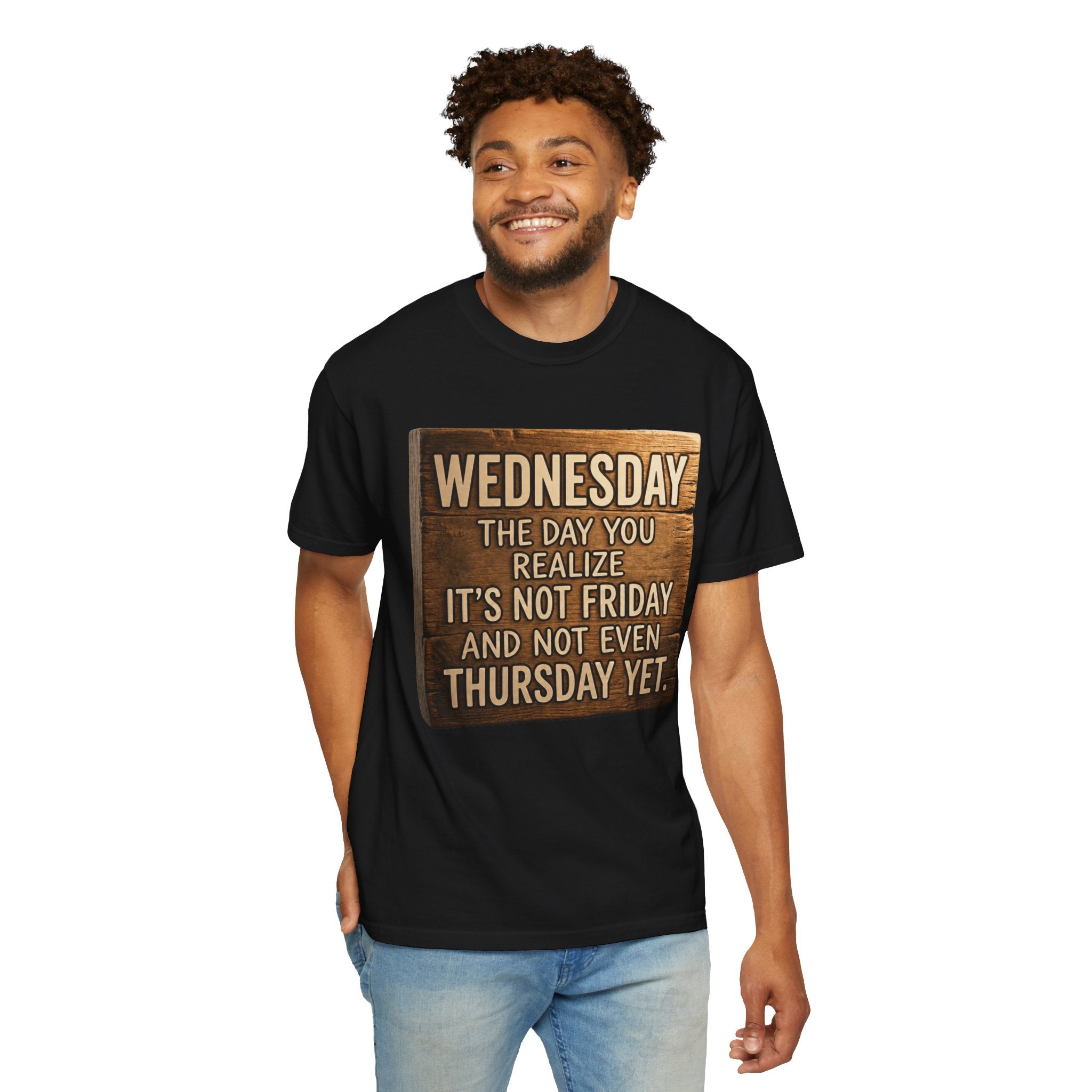 "Wednesday Not Friday" Unisex Garment-Dyed Tee