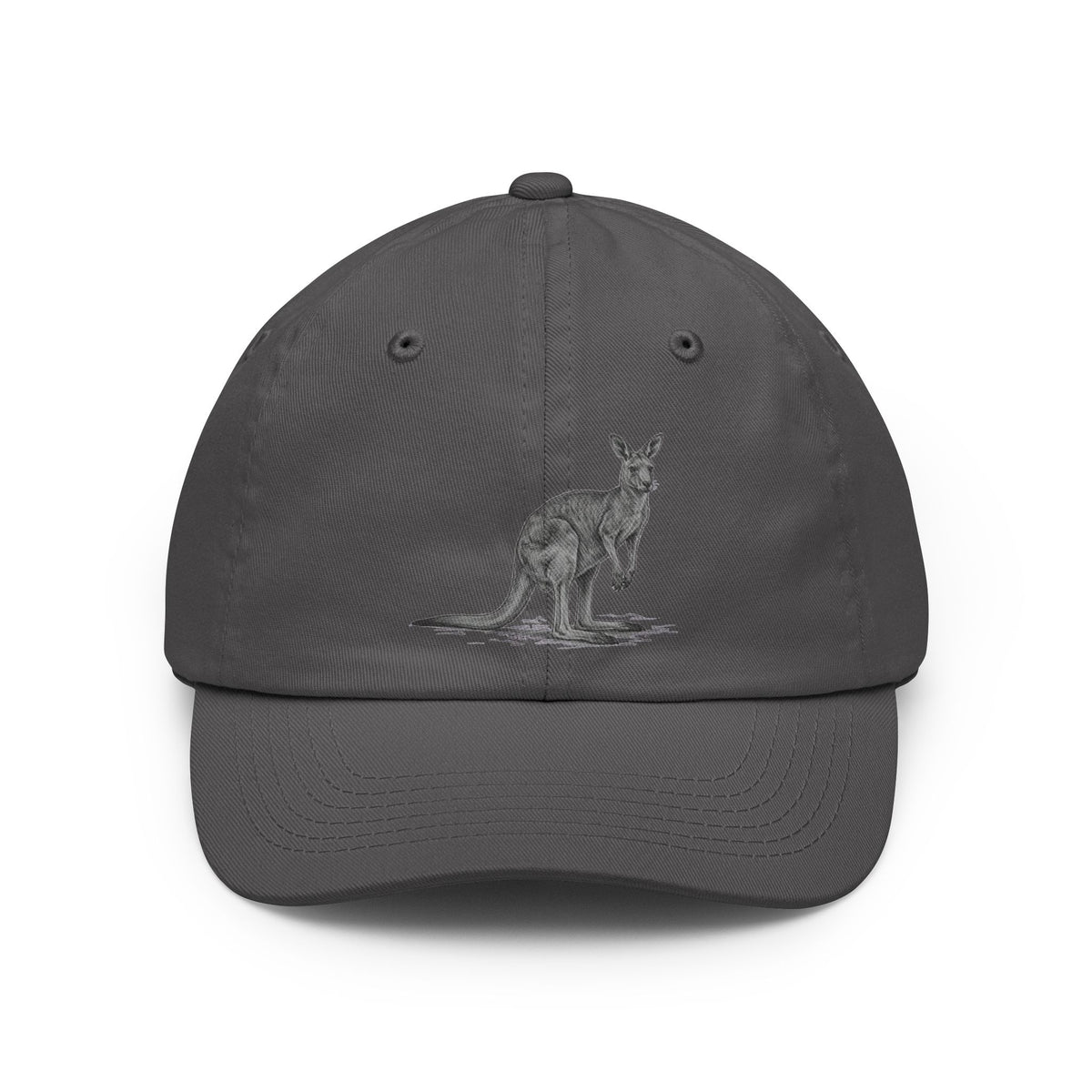 Color: Charcoal | Pencil Sketch Art Kangaroo Dad Hat