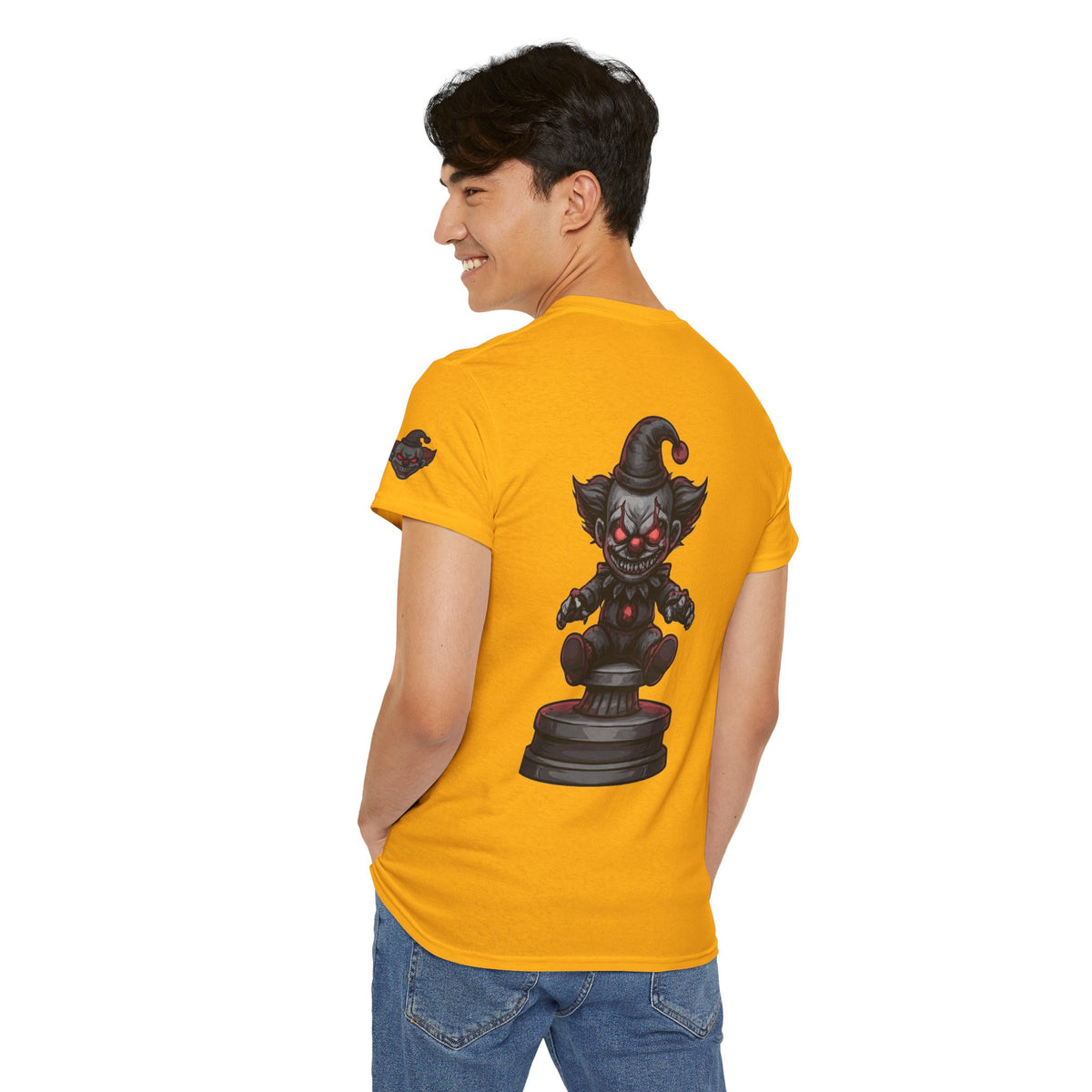 Color: Gold | Nightmare Clown Premium Graphic Tee