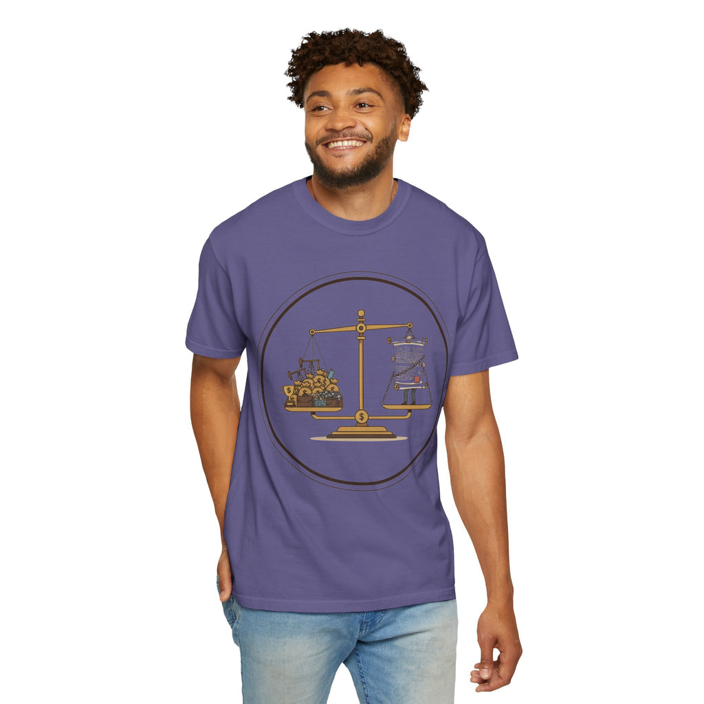 "The Economic Balance" Unisex Garment-Dyed T-shirt