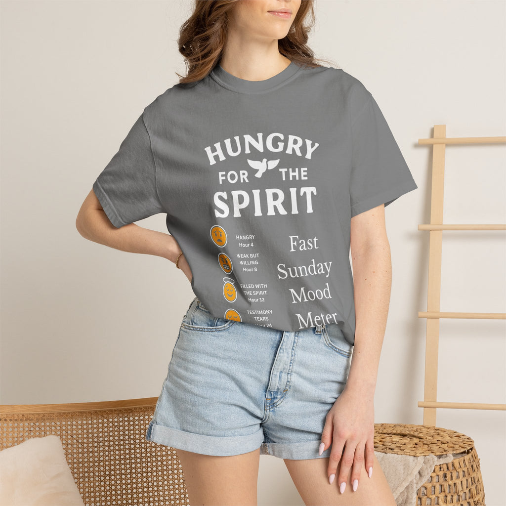 "Fast Sunday Mood Meter" Unisex Garment-Dyed T-shirt
