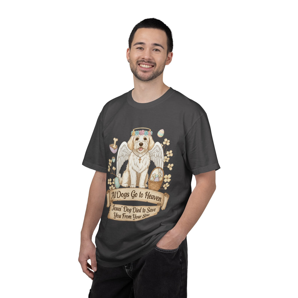"All Dogs Go to Heaven 2" Unisex Garment-Dyed T-shirt