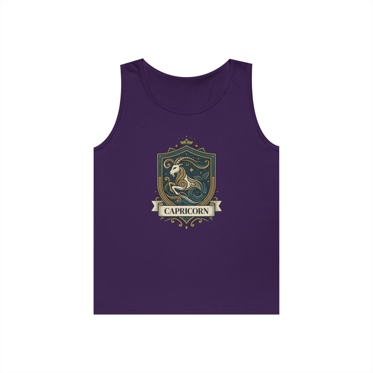 "Capricorn- The Sea-Goat Crest" Tank Top