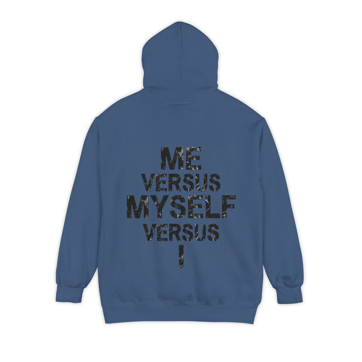 Color: True Navy | Me vs Myself vs I Garment-Dyed Hoodie