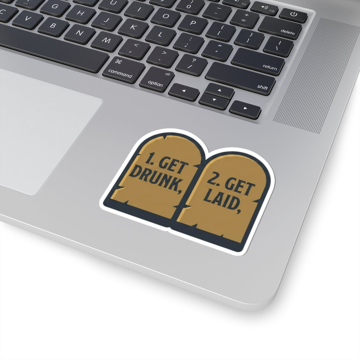 "11th and 12th Commandment" Sticker