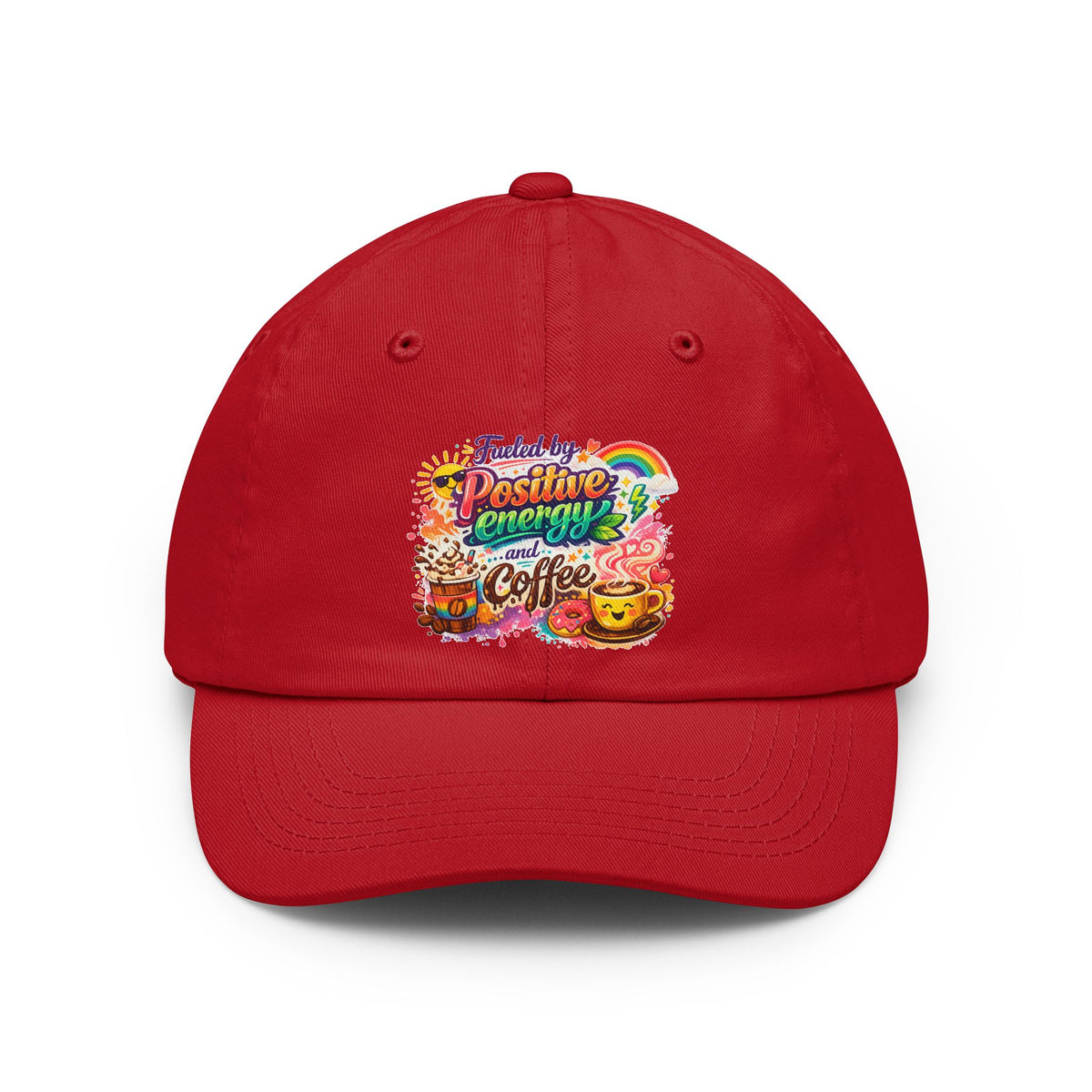 Color: Red | Fueled by Coffee (And Spite) | Dad Hat — AttitudeShirts