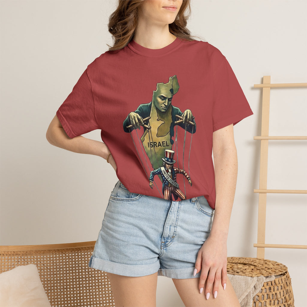 "The Global Puppet Master" Unisex Garment-Dyed T-shirt
