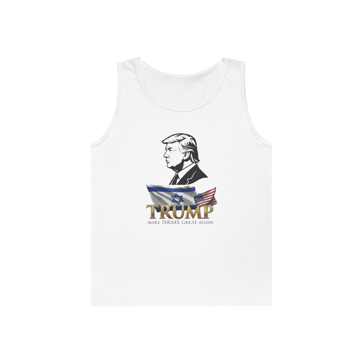 Color: White | Make Israel Great Again Tank Top