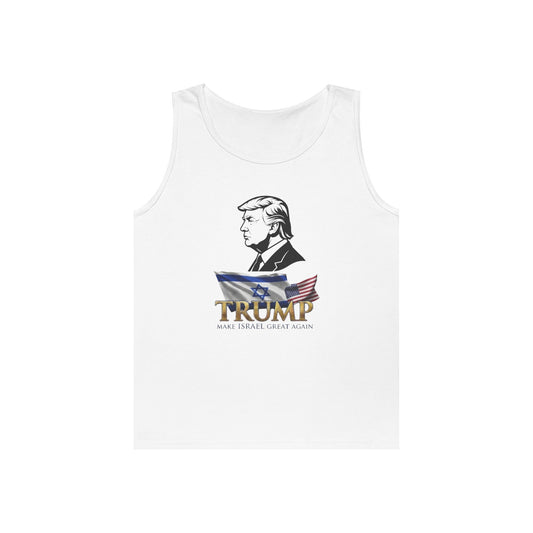 Color: White | Make Israel Great Again Tank Top